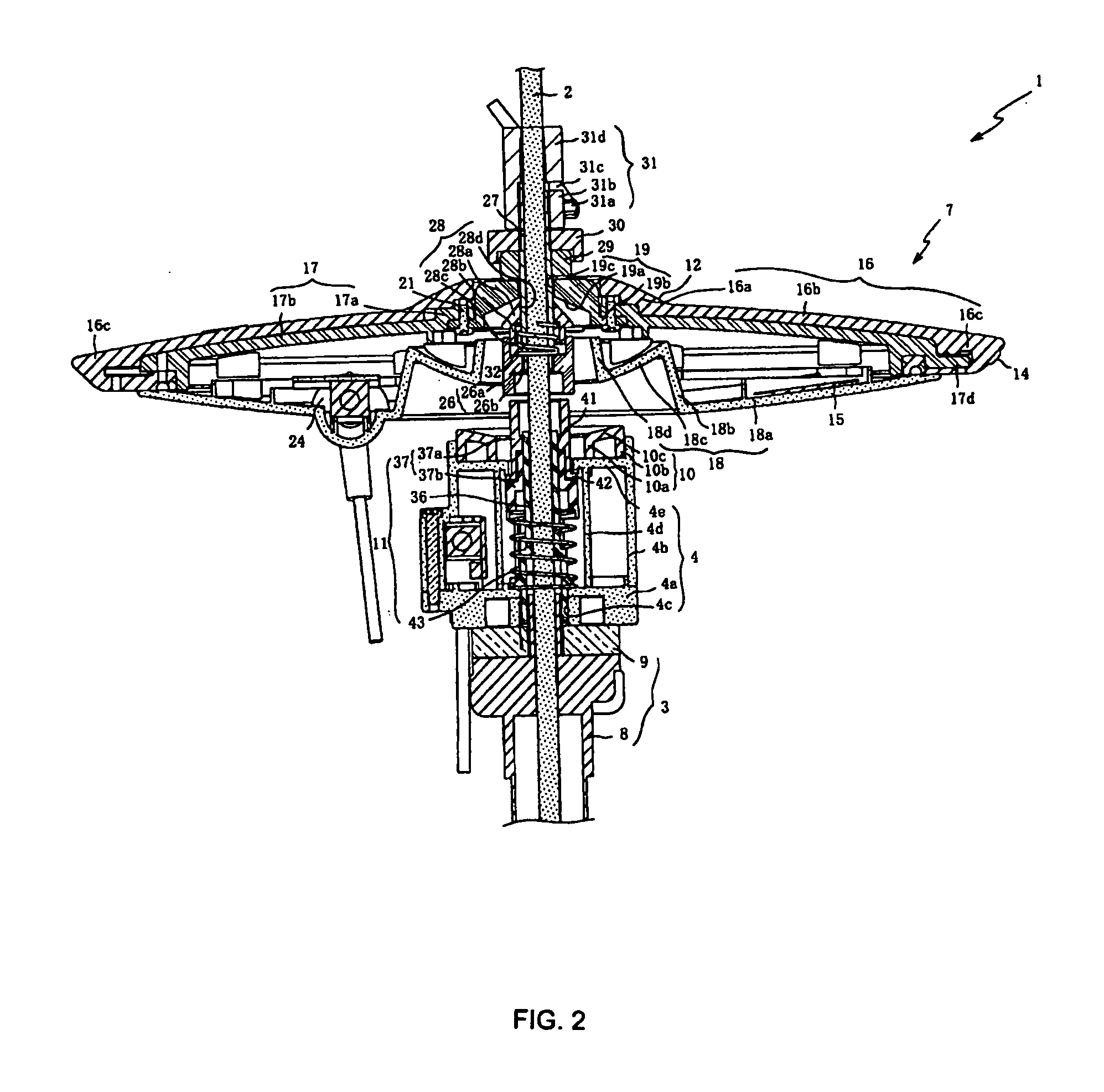 Electronic percussion instrument and displacement detection apparatus