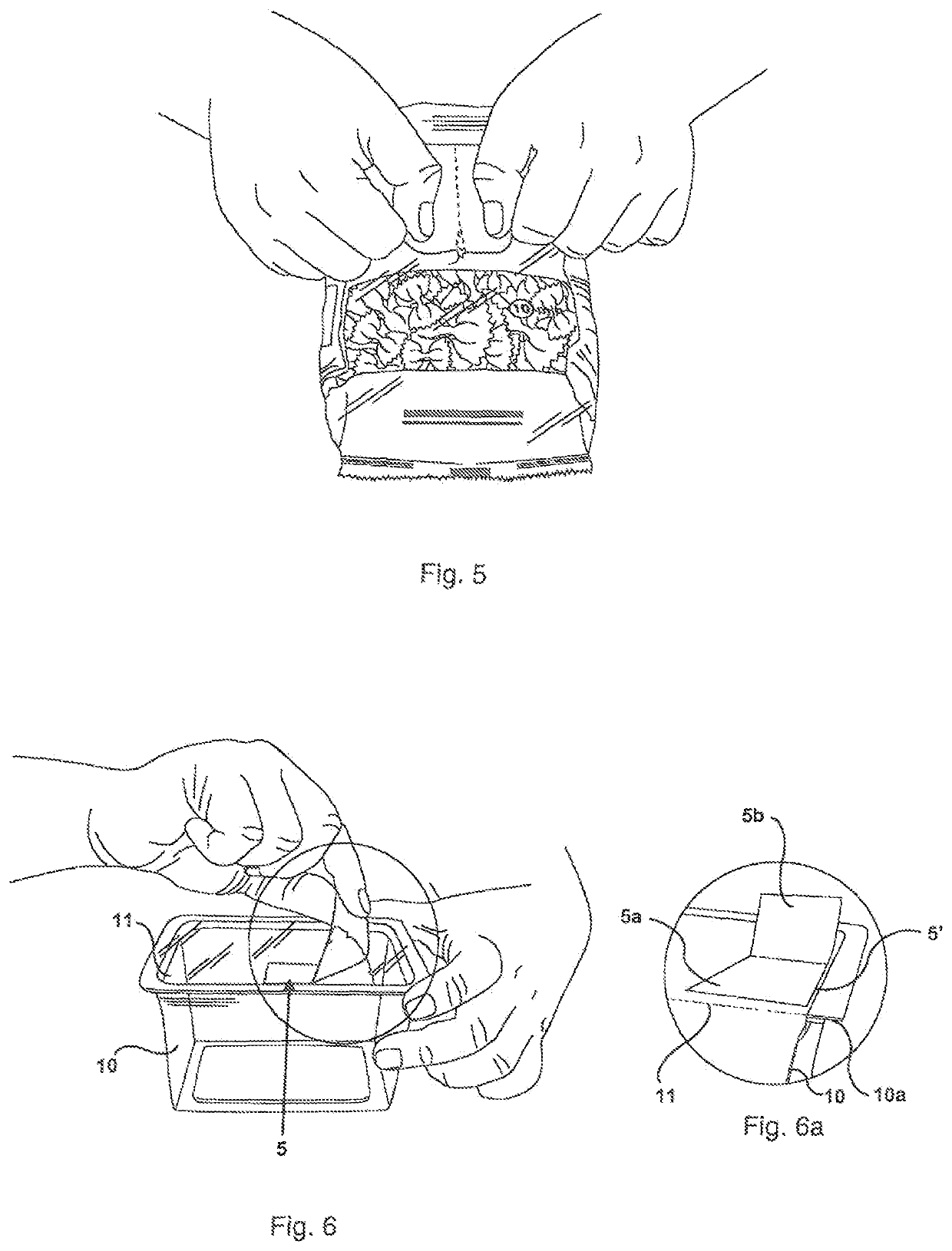 Wrapping tearing device