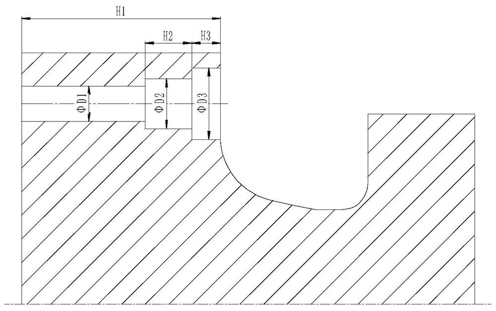 A Method for Machining Stepped Hole from Small Hole End