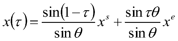 Motion synthesis method based on spherical nonlinear interpolation