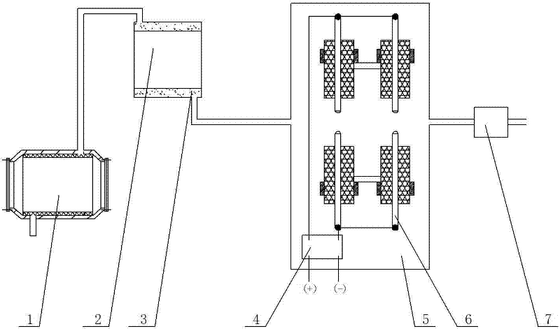 Method for decomposing water into hydrogen-oxygen mixed gas fuel