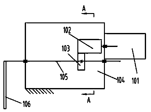 Edge-infolding bearded needle rotating mechanism driven by servomotor