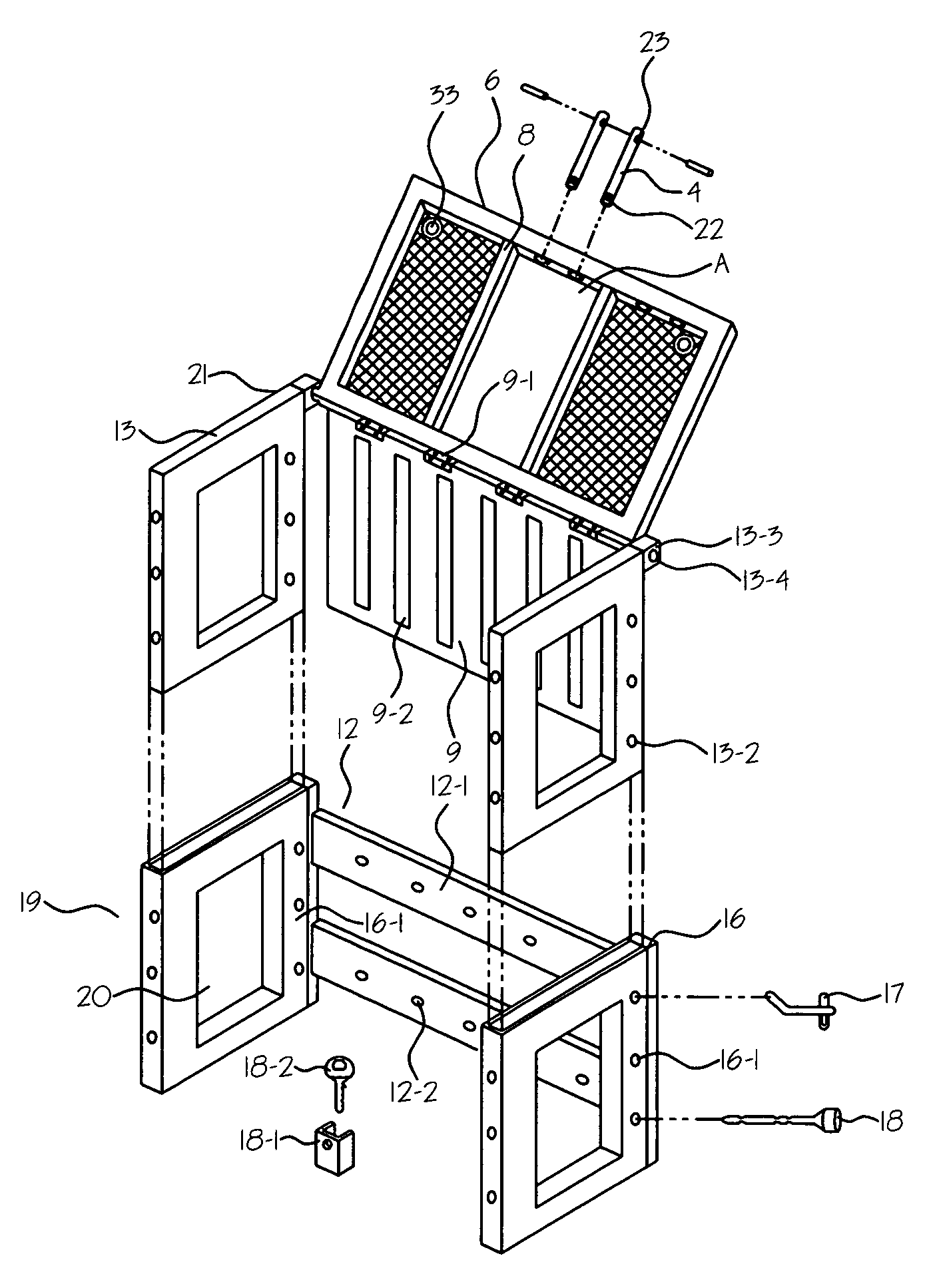 Adjustable truck box extender flip gate