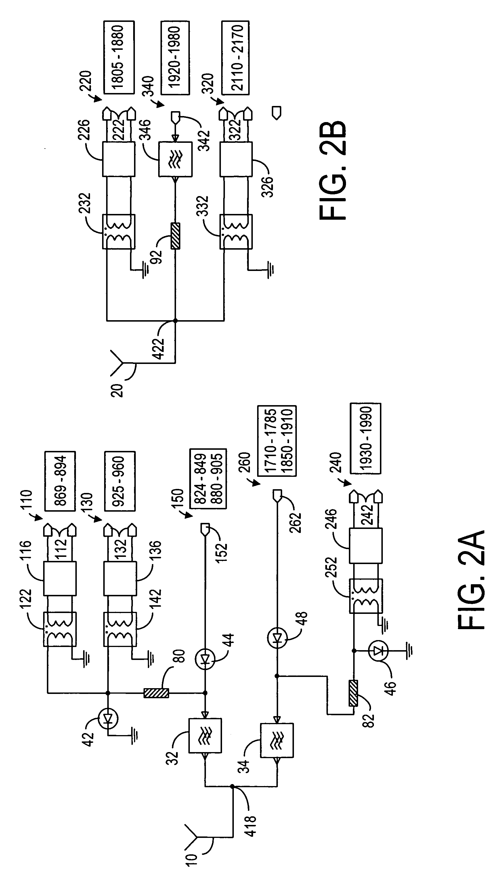 Front-end arrangements for multiband multimode communication engines