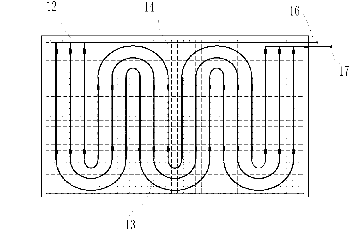 Ternary energy-gathering floor heating system