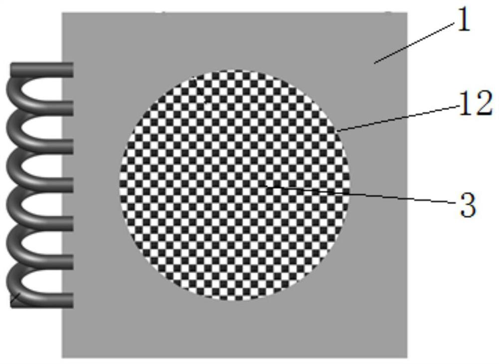 Spaceflight thermal control system enhanced condensing device based on space dot-matrix foam metal