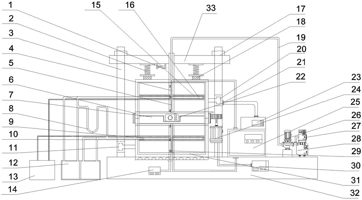 Device and method for testing mechanical property of soil which is improved through electrochemistry under action of dry-wet cycle