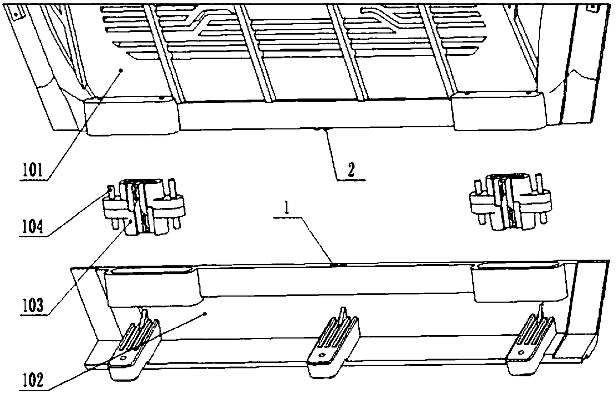 Limiting device for plastic housing