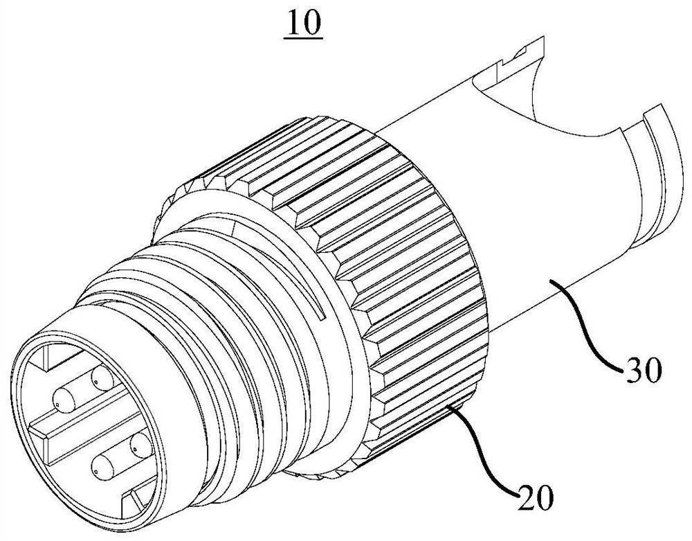 Anti-vibration connector and a connector assembly