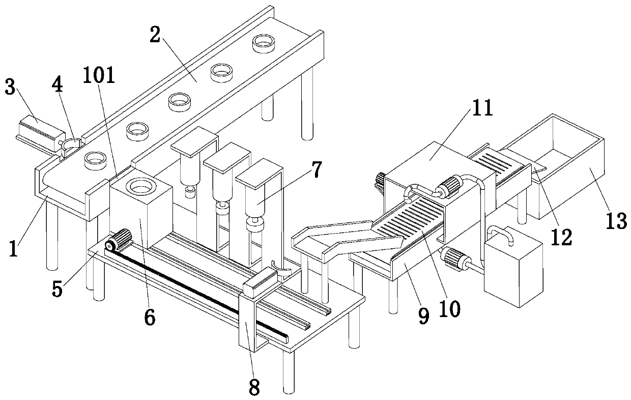 Automated forging device of bearing inner ring sleeves