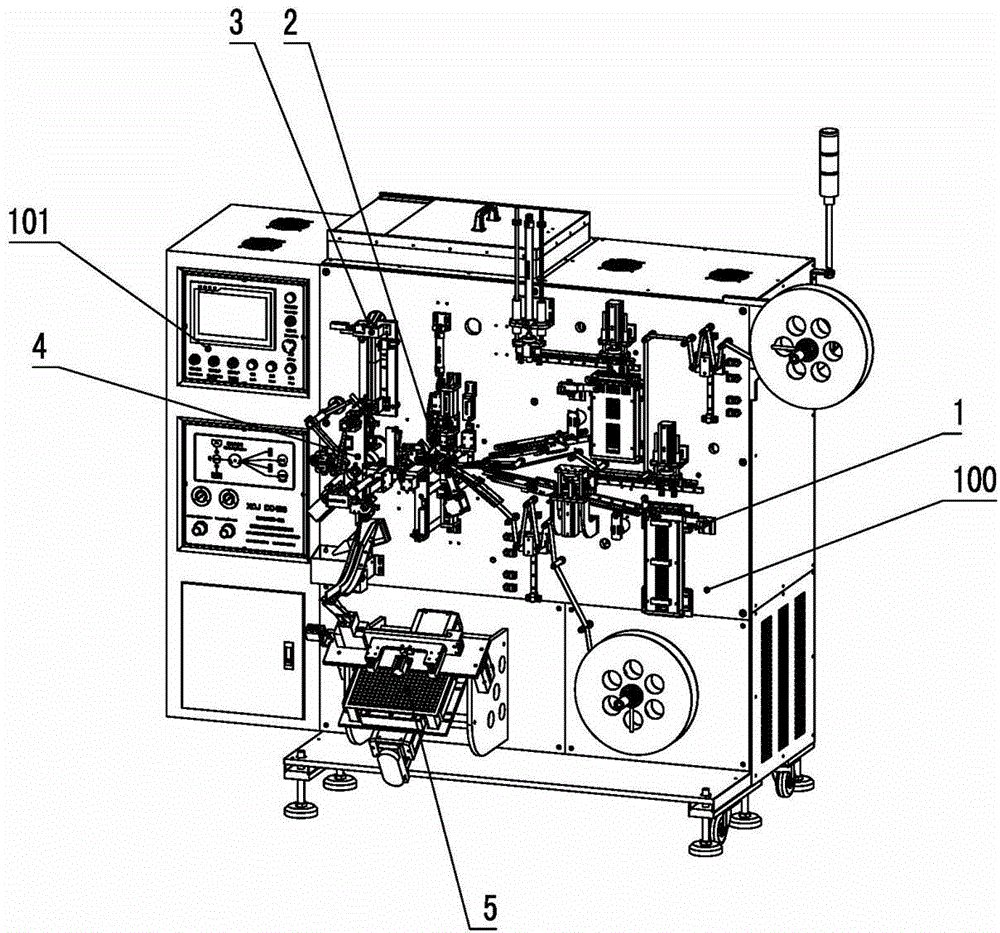 Full-automatic winding all-in-one machine of cylindrical nickel hydride battery