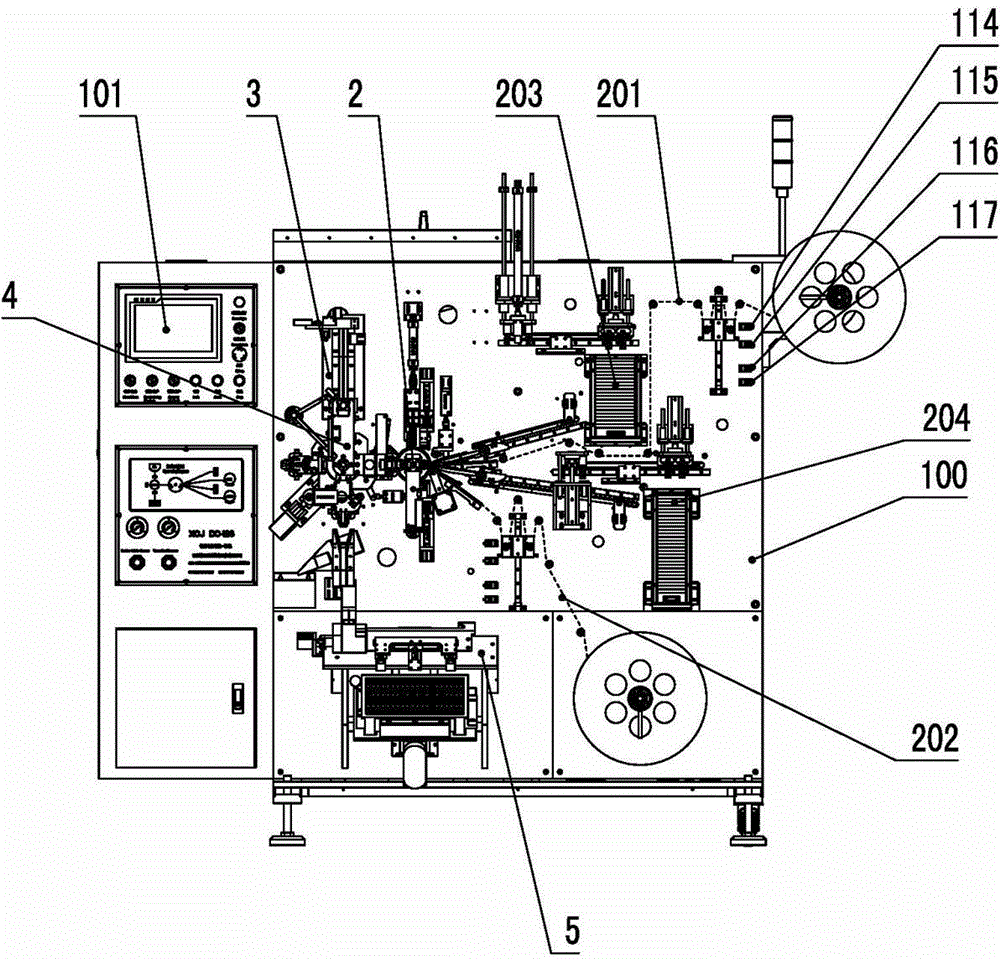 Full-automatic winding all-in-one machine of cylindrical nickel hydride battery