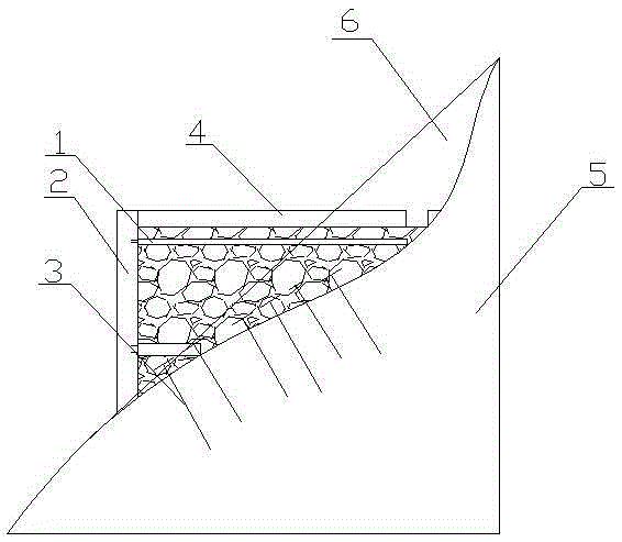 Lightweight foam soil applied to roadbed filling of mountainous-area steep road section