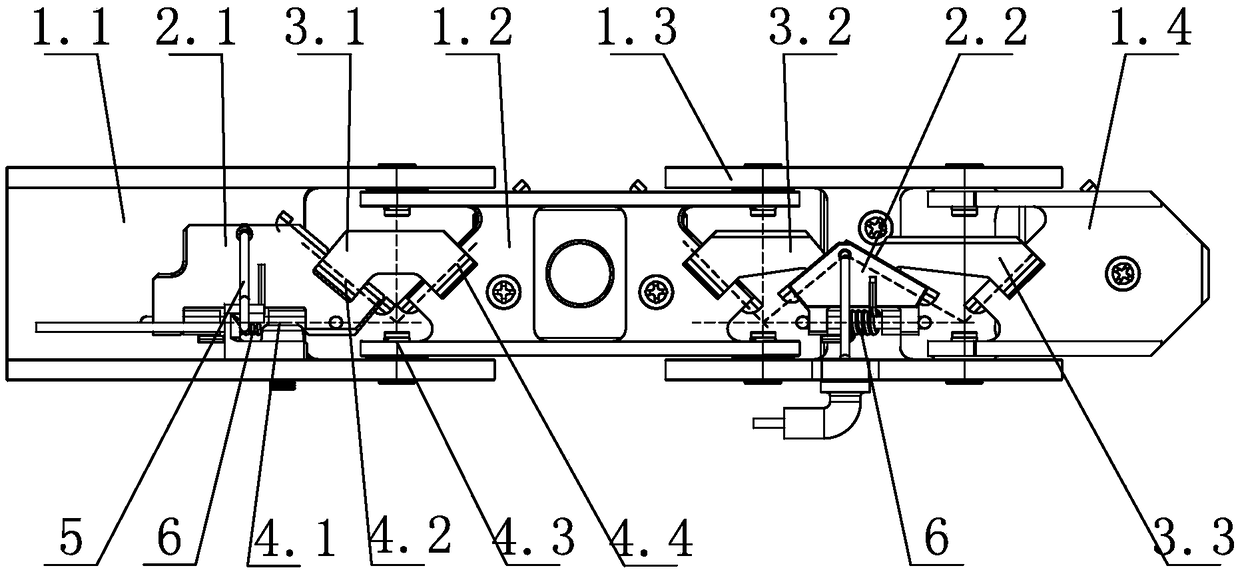 Mechanical finger adopting paper folding structure for transmission