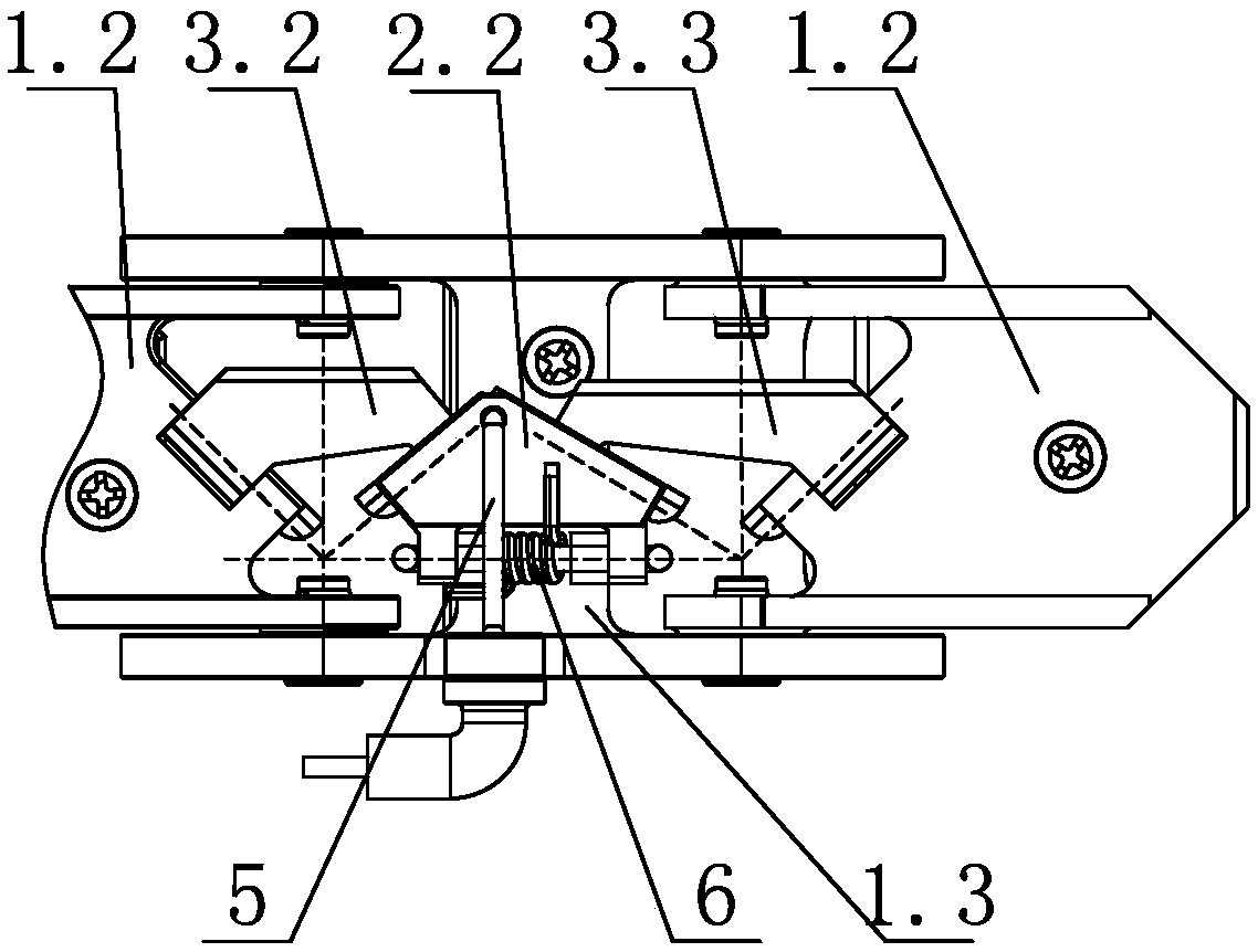 Mechanical finger adopting paper folding structure for transmission