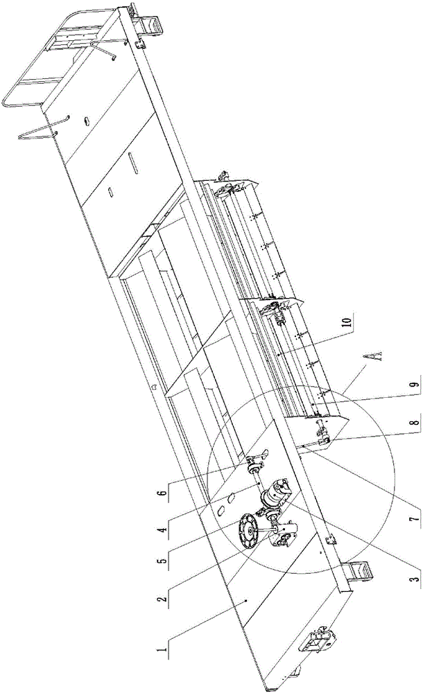 Displaying device for opening degree of bottom door of railway hopper wagon