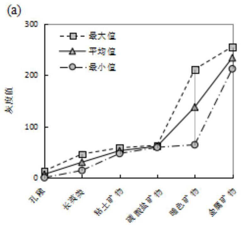 Alteration igneous rock mineral content division method