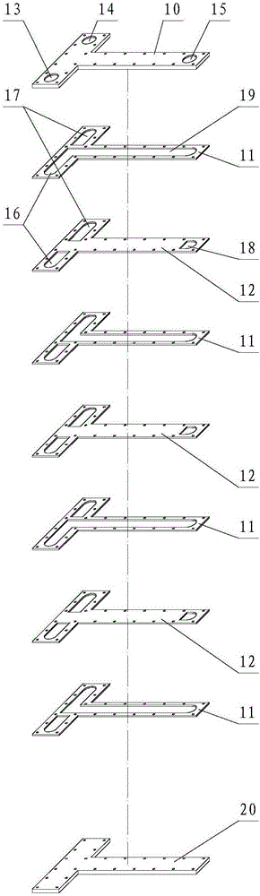 A combined laminar fluid distribution and mixing device and its application