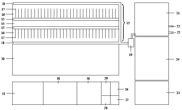 Method for constructing pasture, beef cattle and vegetable circular agriculture system in subtropical hilly area