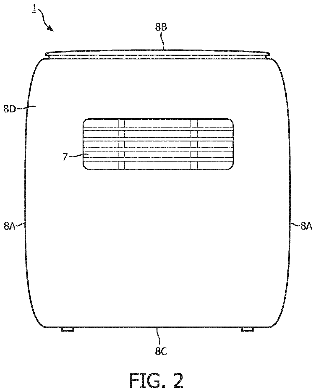 Apparatus for preparing food and comprising an air cooling system