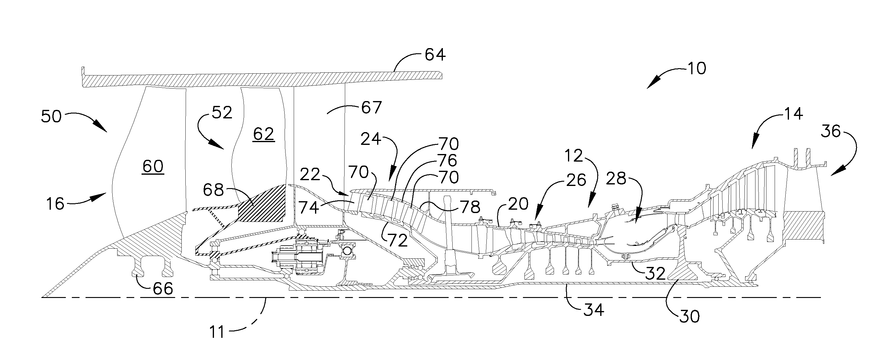 Gas turbine engine assembly and methods of assembling same