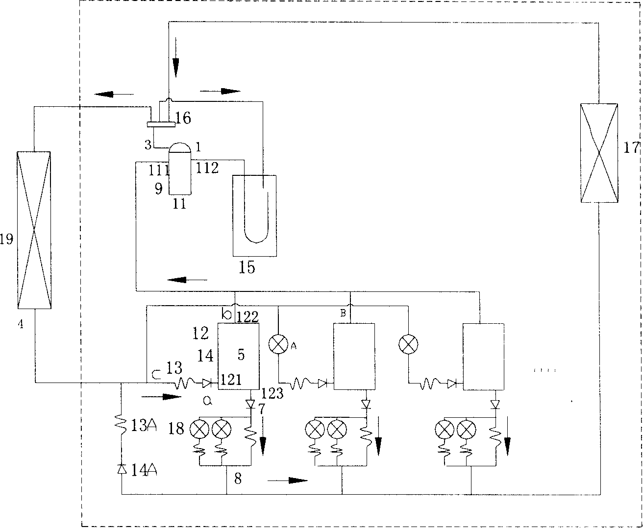 Super low temperature heat pump air conditioner system