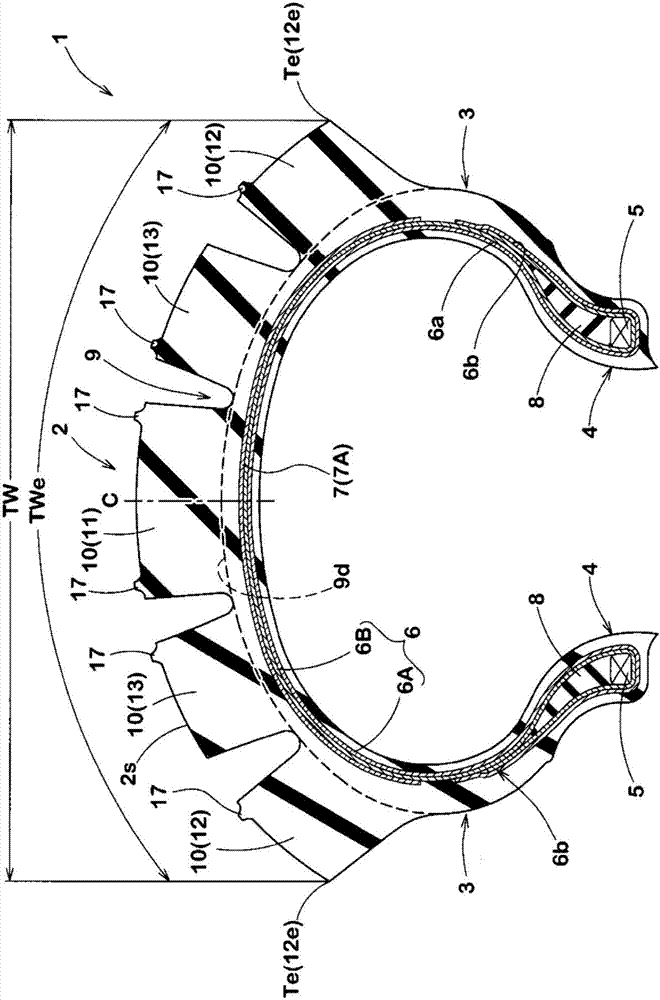 Motorcycle tires for driving on uneven ground and tire vulcanization molds