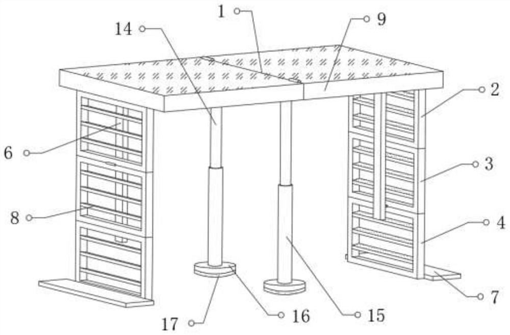 Lifting frame for decoration