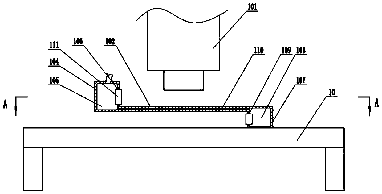 Nailing device for packaging carton