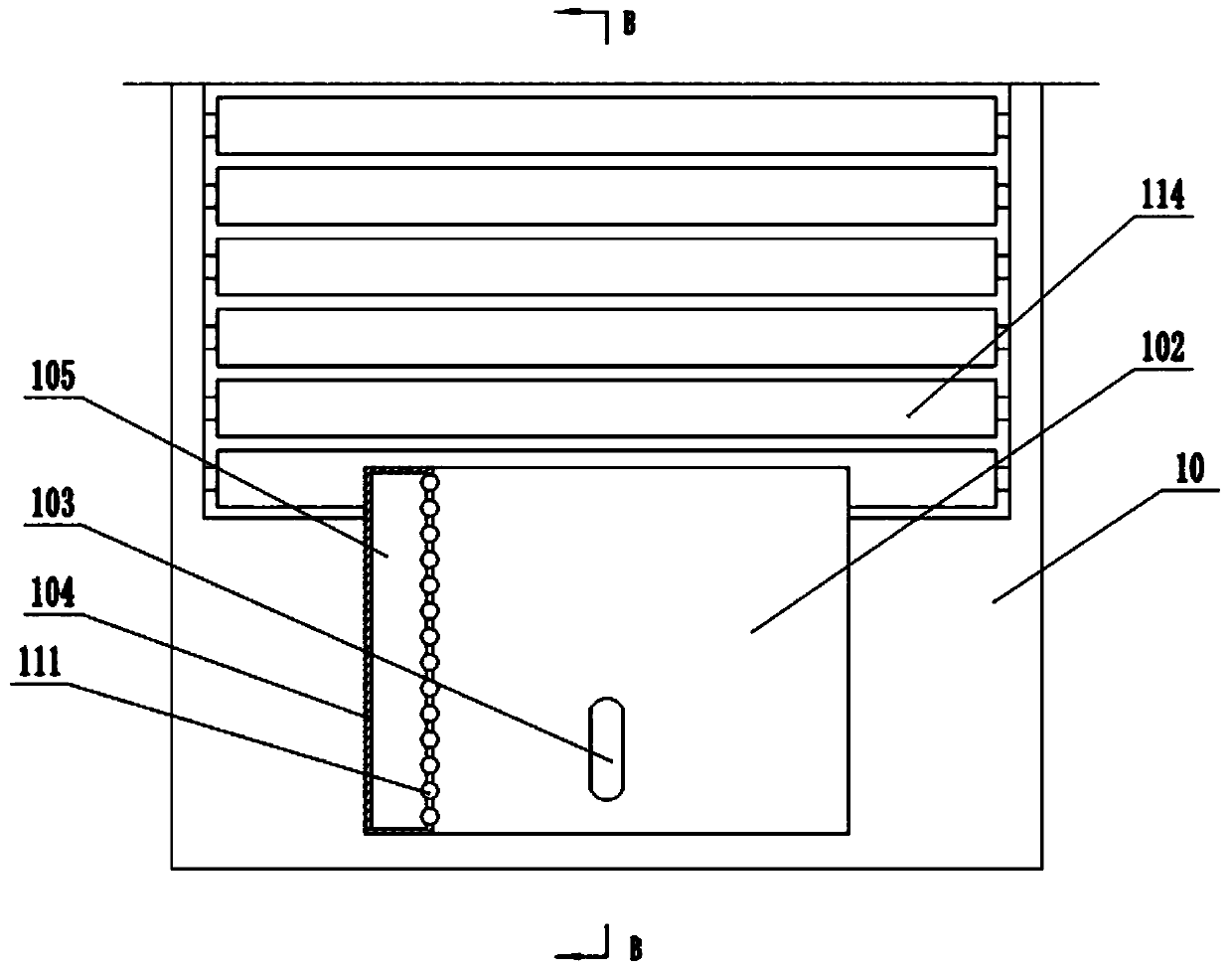 Nailing device for packaging carton