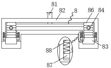 Industrial workshop assembly line conveying equipment based on automatic deviation rectifying mechanism