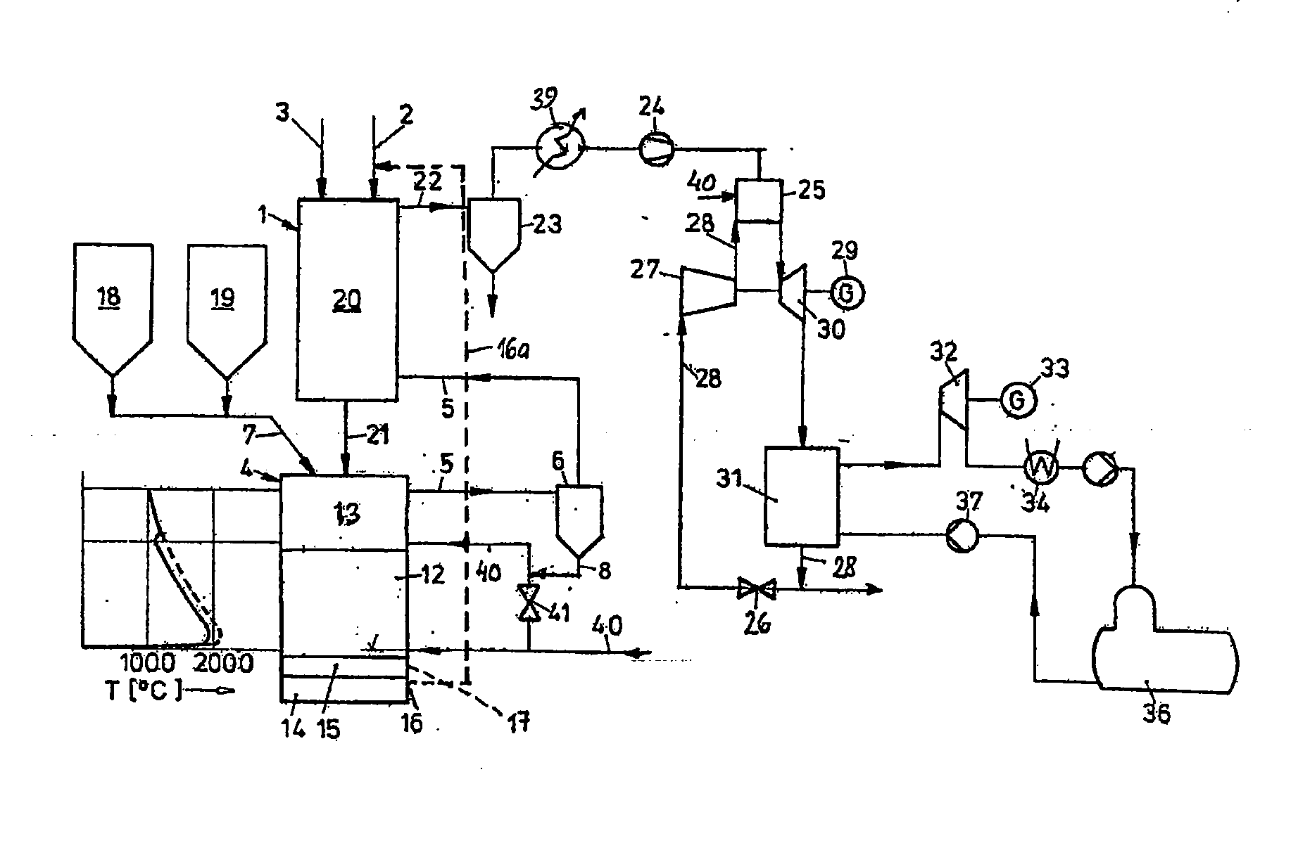 Process and installation for generating electrical energy in a gas and steam turbine (combined cycle) power generating plant