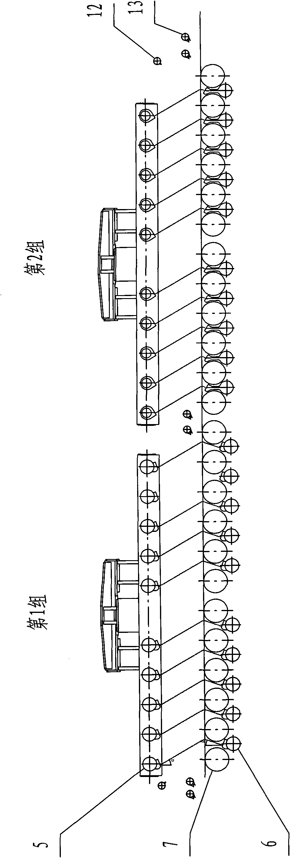 After-rolling cooling system for hot rolled steel strip production line