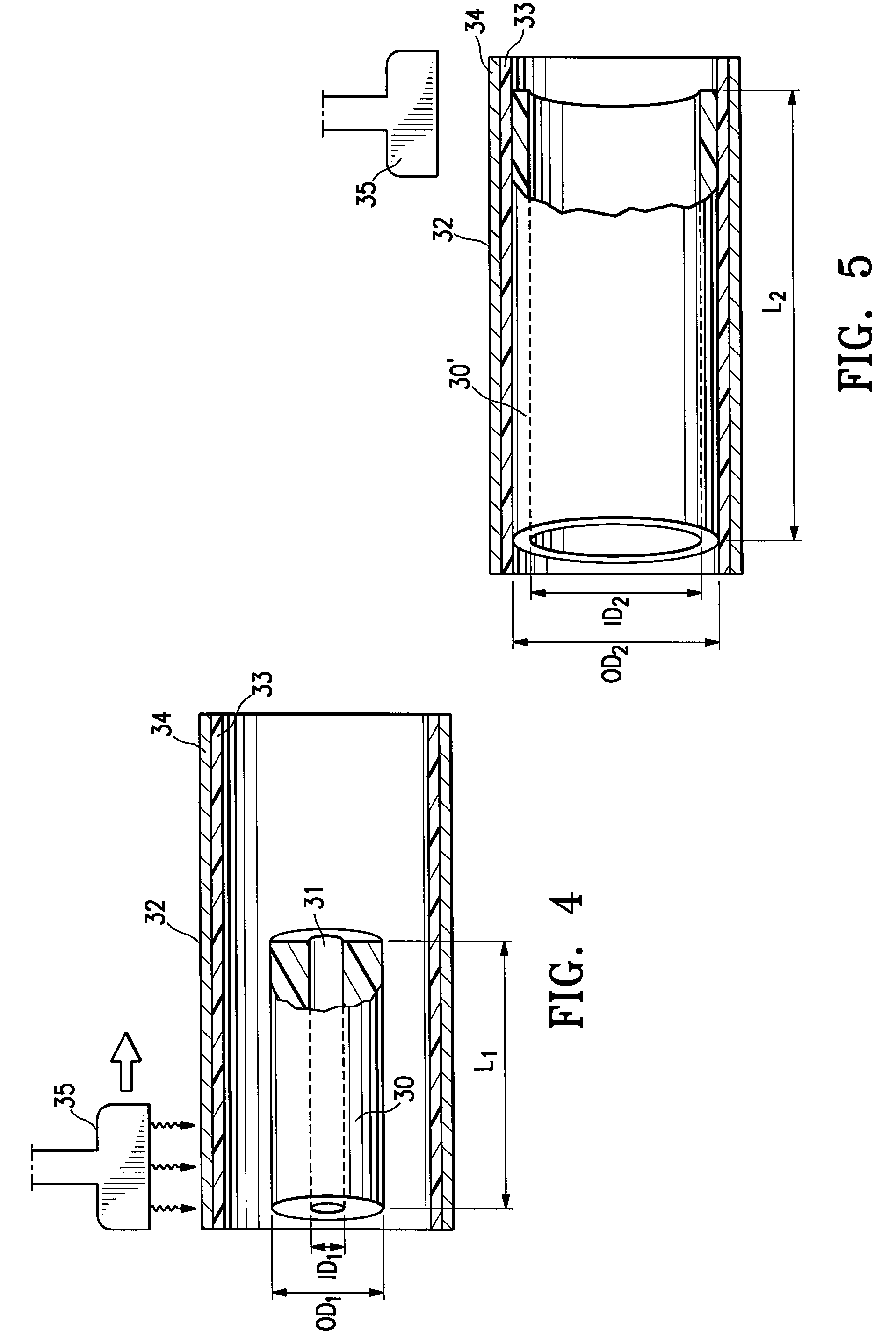 Balloon catheter tapered shaft having high strength and flexibility and method of making same