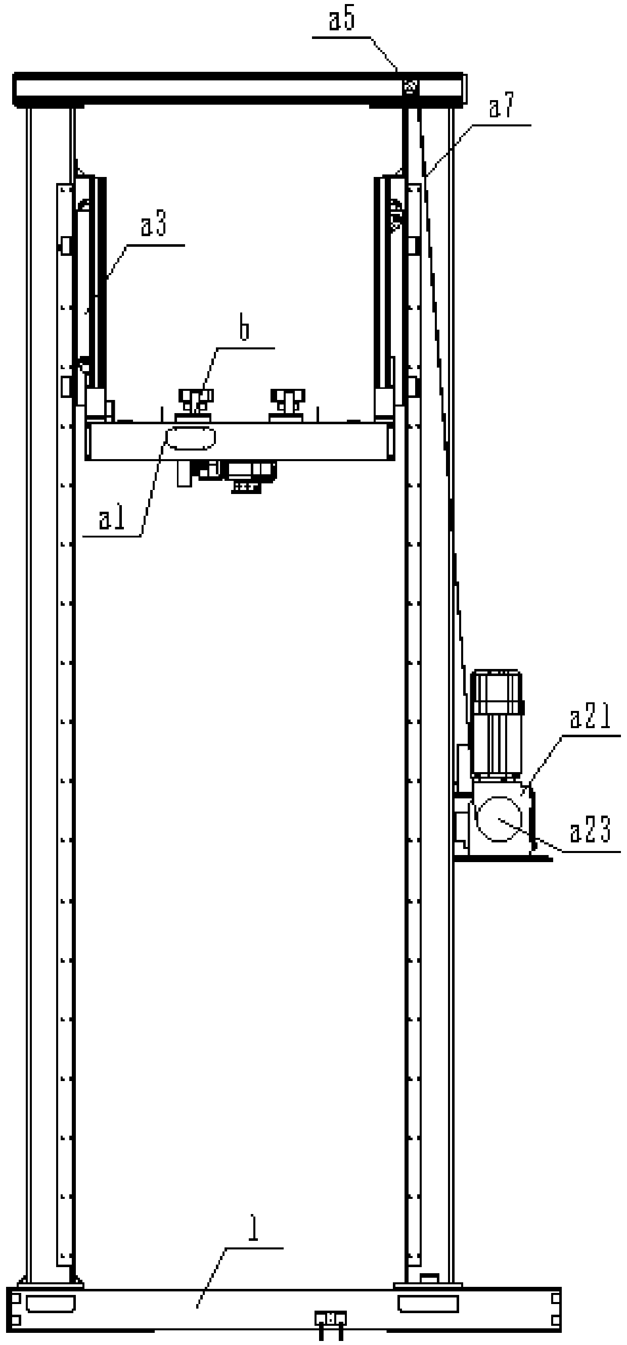 Stable widened stacker