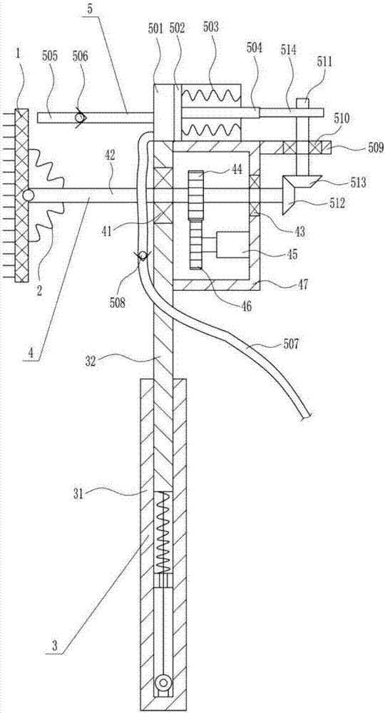 Water conservancy valve surface cleaning device