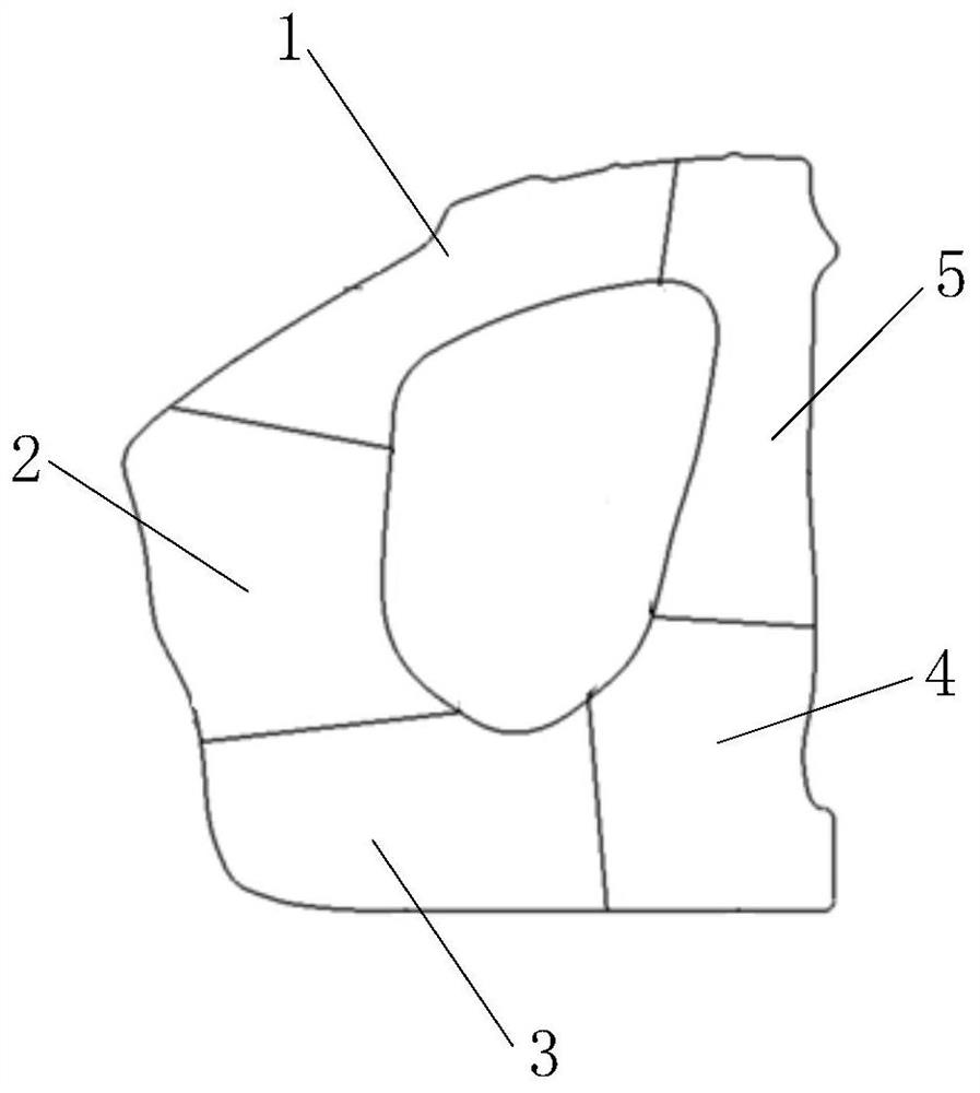 Thermal forming tailored blank laser welding integrated door ring and machining method