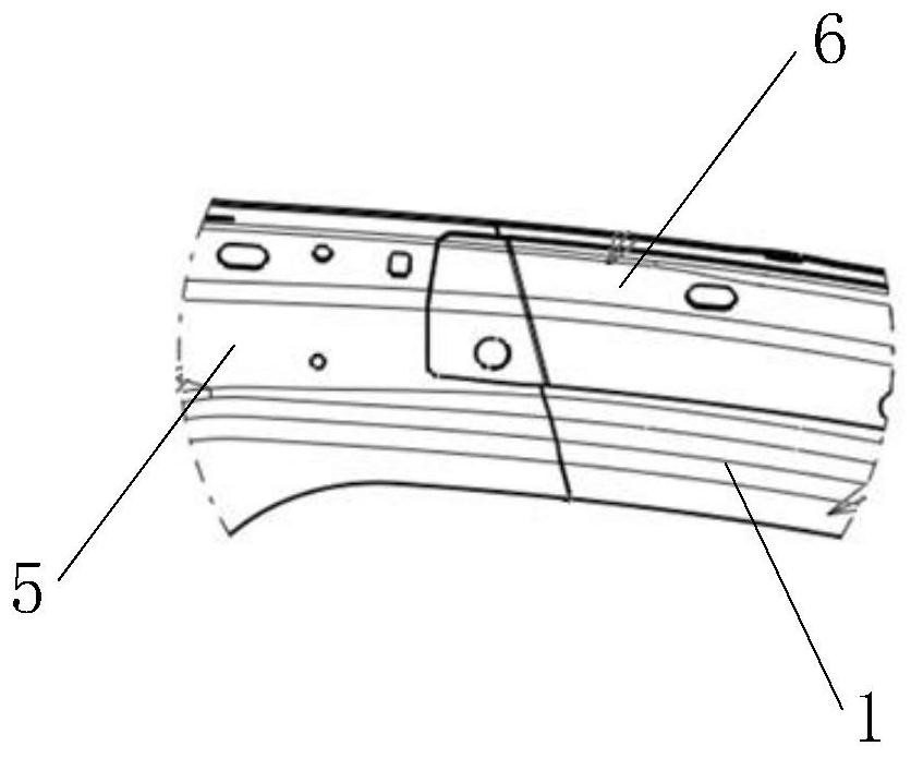 Thermal forming tailored blank laser welding integrated door ring and machining method