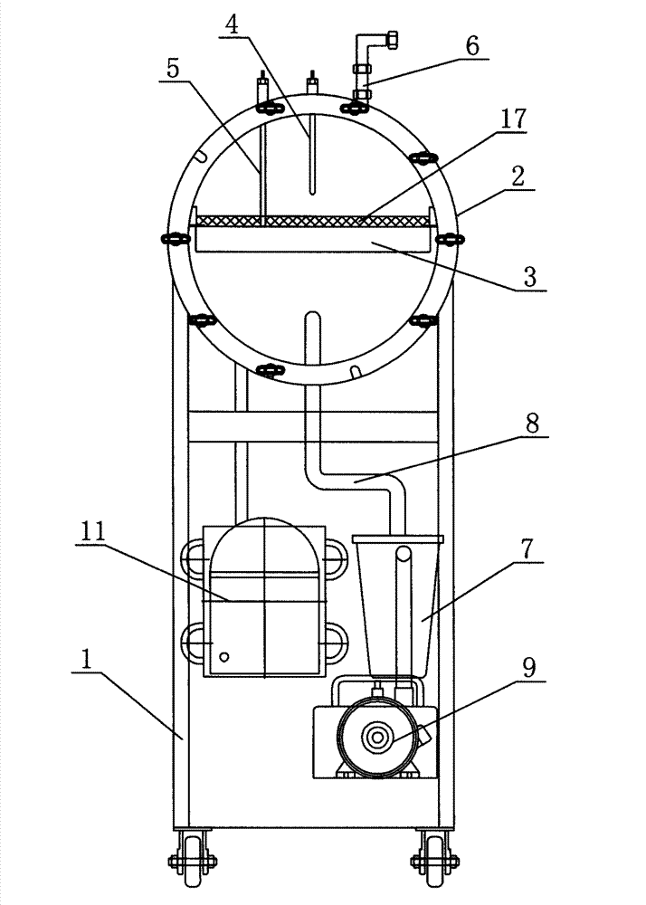 Paper document vacuum drying machine