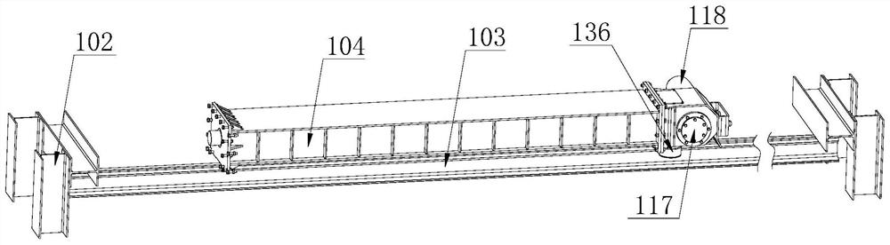 Stacking machine provided with anti-collision structure