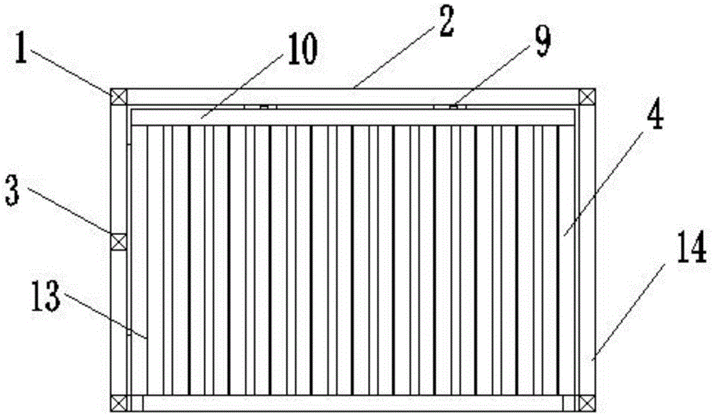 Transfer and storage goods shelf for U-shaped parts of passenger car