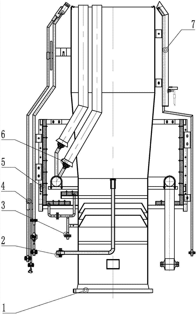 Torch combustor adapting to high load, multiple work conditions and high-low heat value