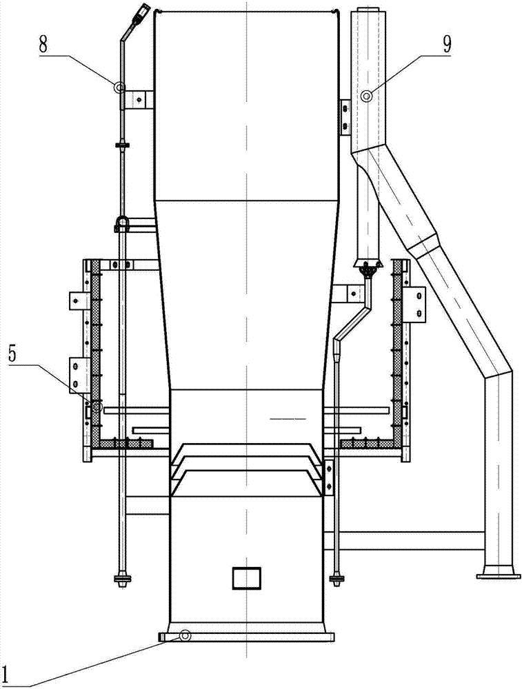 Torch combustor adapting to high load, multiple work conditions and high-low heat value