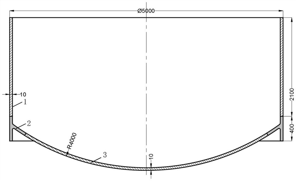 Manufacturing method for multi-directional restraint rolling forming of integral structure of fuel tank