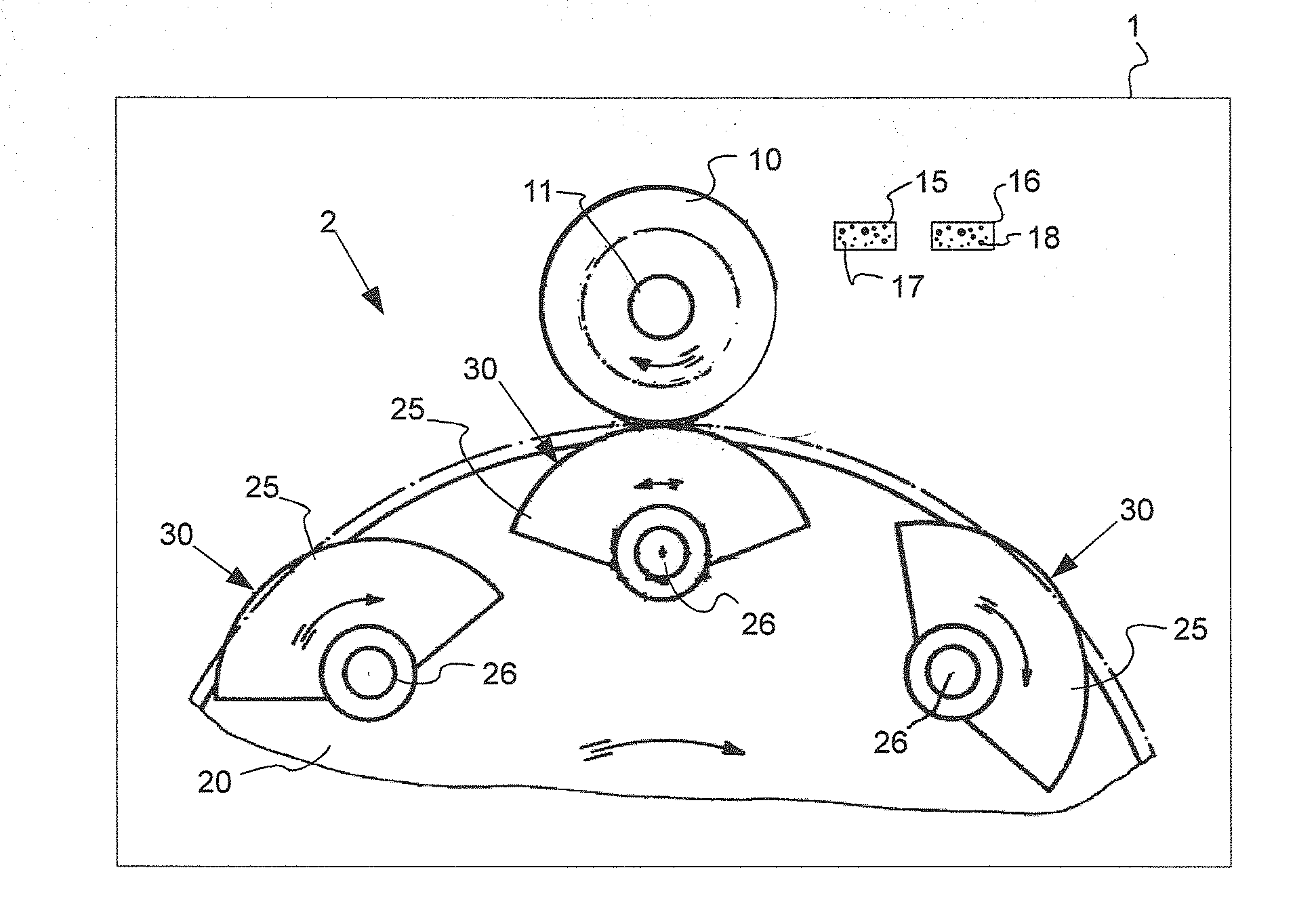 Removal device for removal of labels, label and method for applying glue to a label