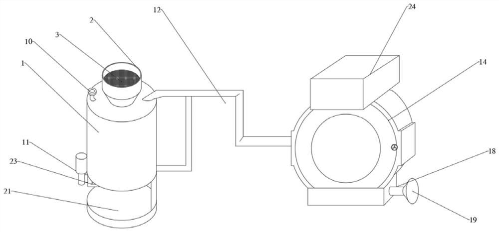 Laboratory heavy metal waste liquid collection and pretreatment device