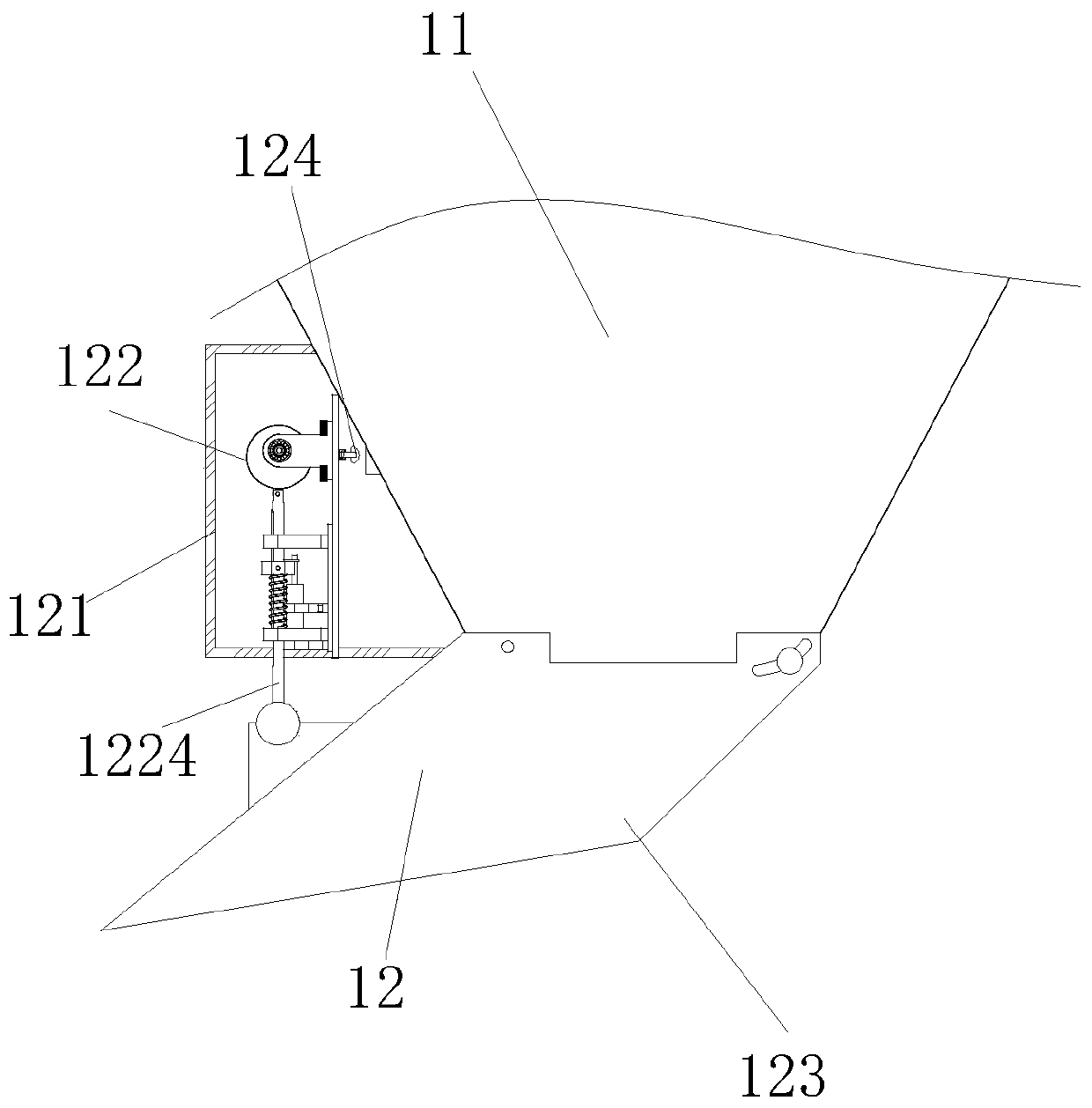 Sandy soil screening device for road and bridge construction