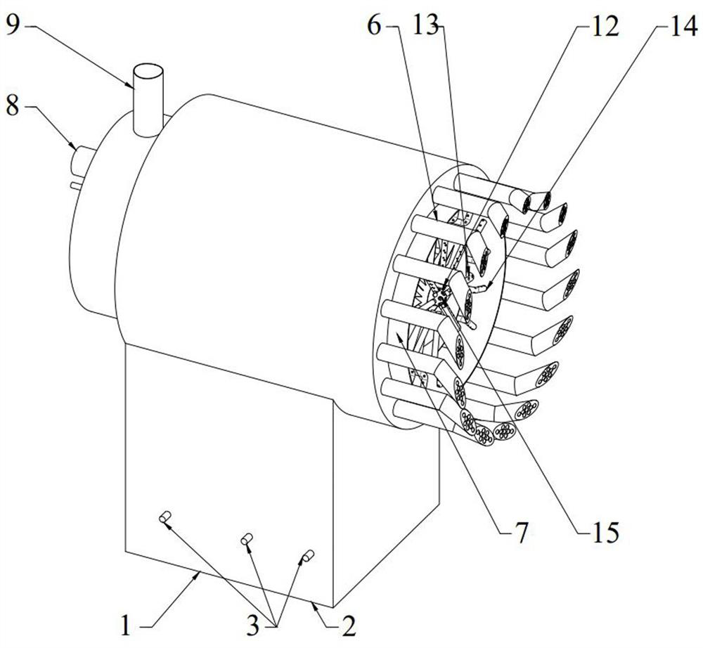 Low-NOx gas burner capable of realizing flexible adjustment of variable loads