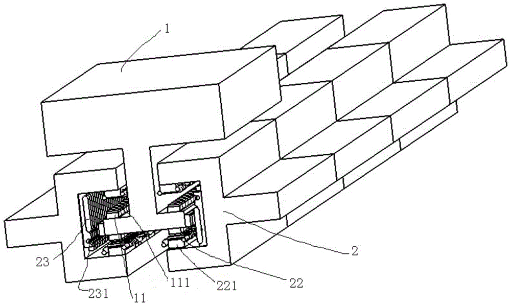 Symmetrical permanent magnet synchronous linear motor