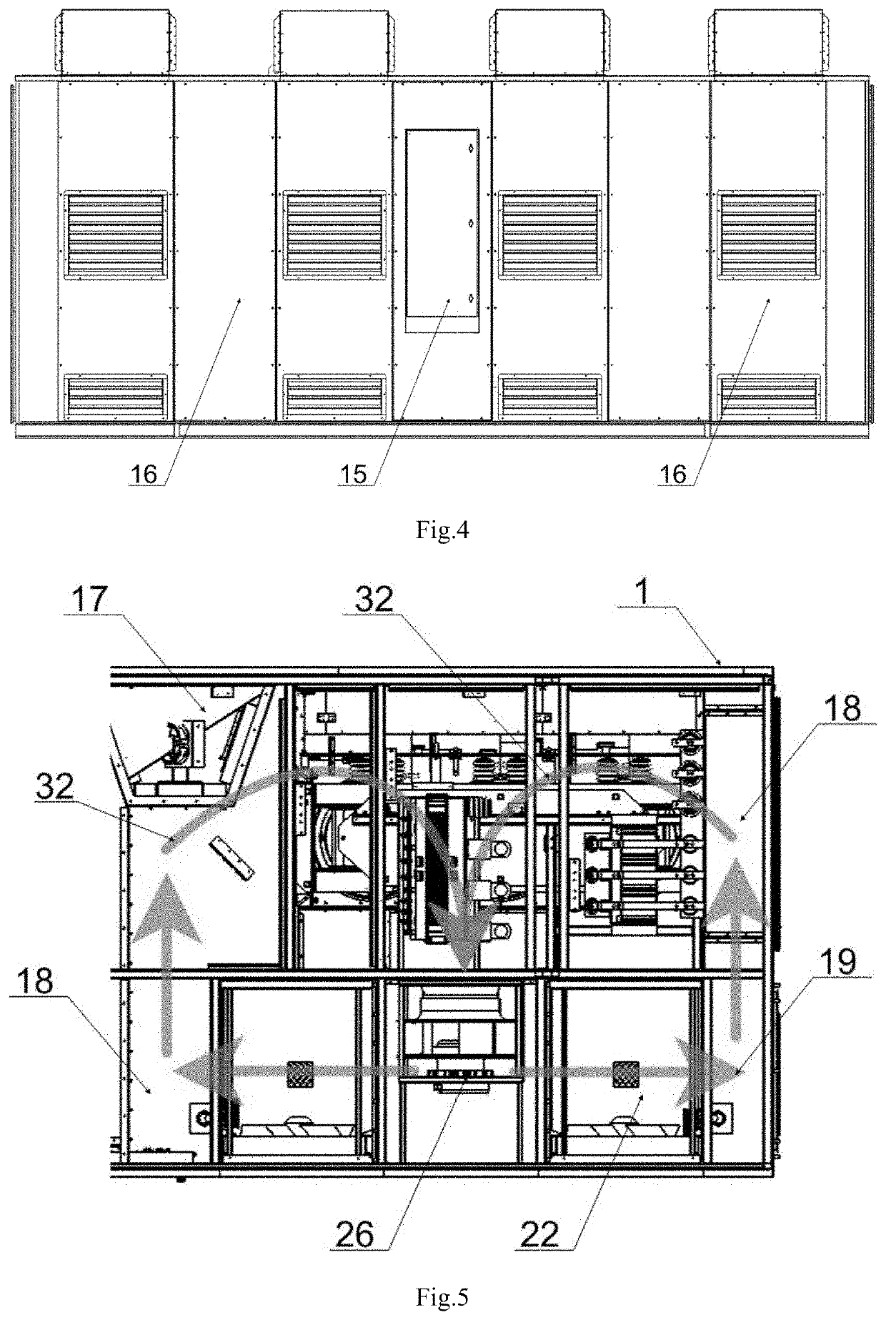 Variable frequency drive and method of its air cooling